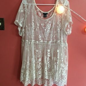 Torrid Lace Babydoll Top